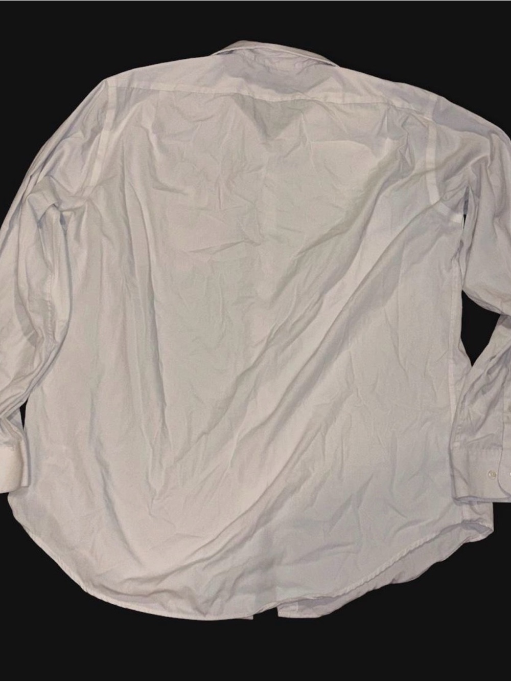 George Men's White Long-Sleeve Dress Shirt